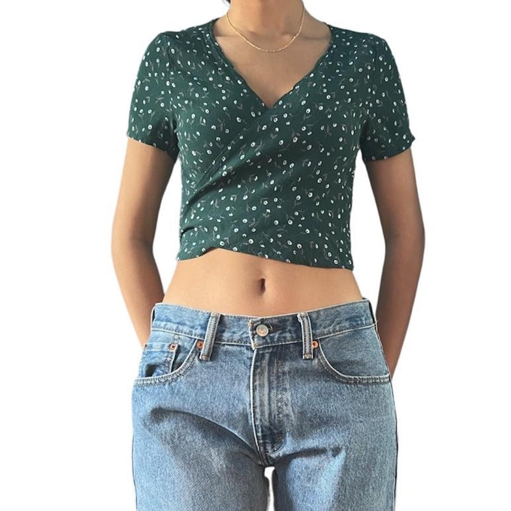 brandy melville rae wrap top